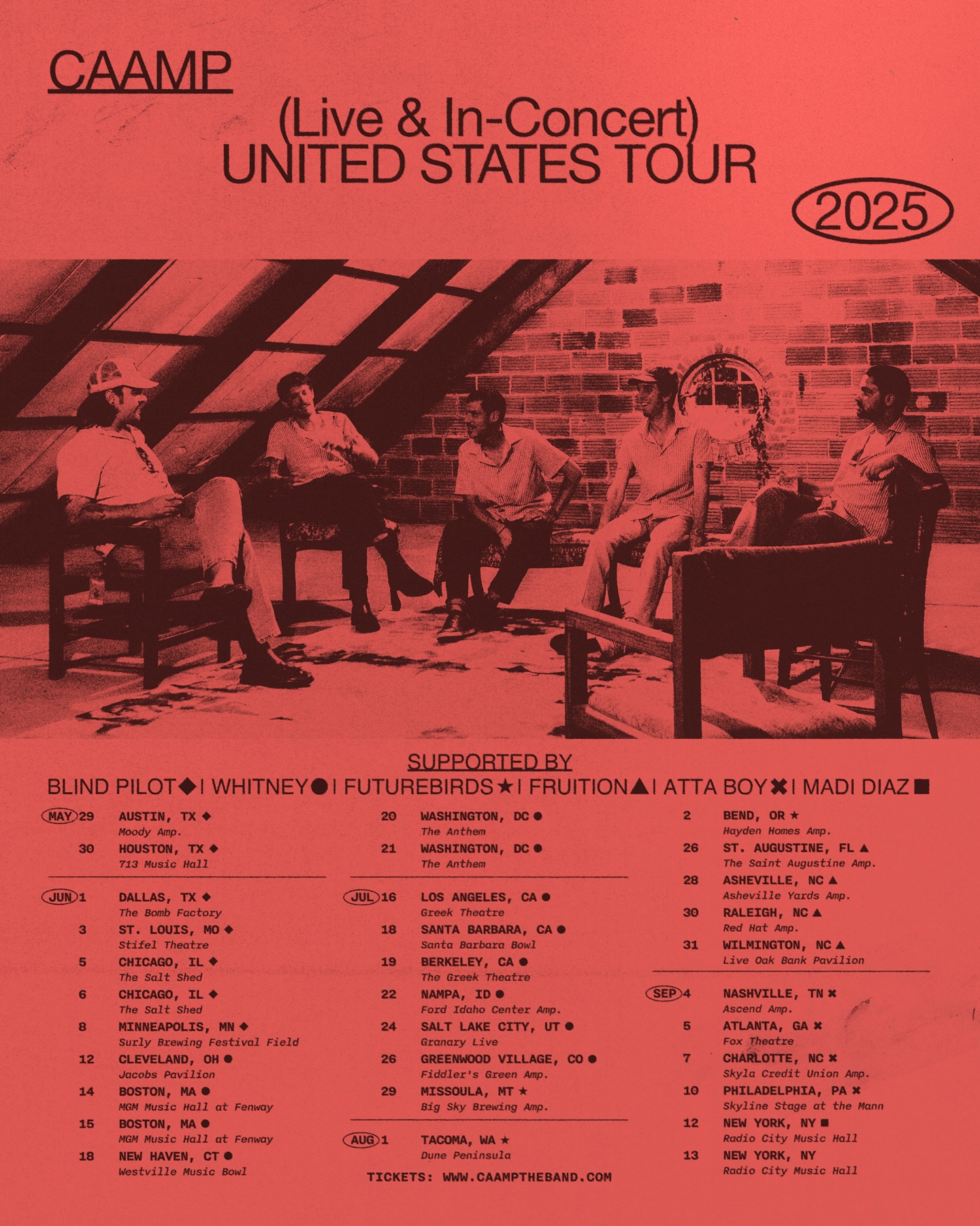 CAAMP Tour Poster 2025